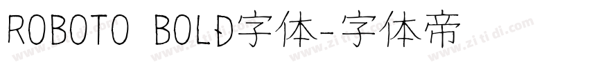 ROBOTO BOLD字体字体转换
